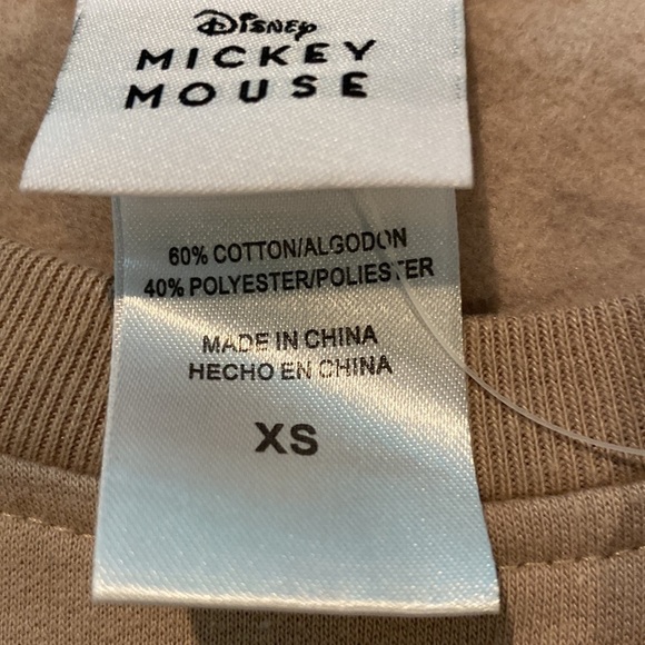 Disney Mickey Mouse cropped sweatshirt size Xs nwt - Picture 3 of 7